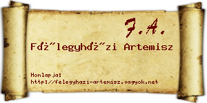 Félegyházi Artemisz névjegykártya